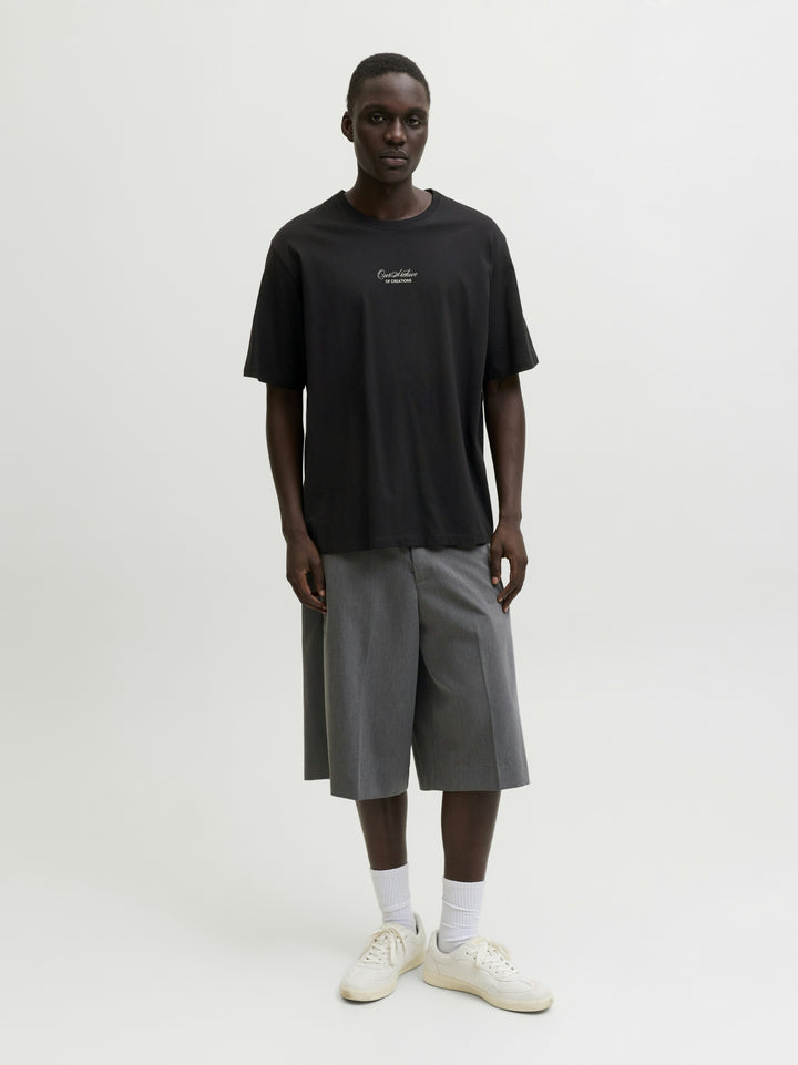 JJART PRINT TEE SS CREW NECK, Black 178012 Bild 6