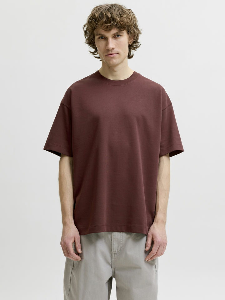 JJEBARRON TEE SS O-NECK NOOS, Bitter Chocolate 177094 Bild 3