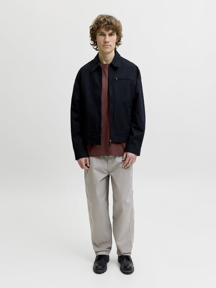 JJEBARRON TEE SS O-NECK NOOS, Bitter Chocolate 177094 Bild 5