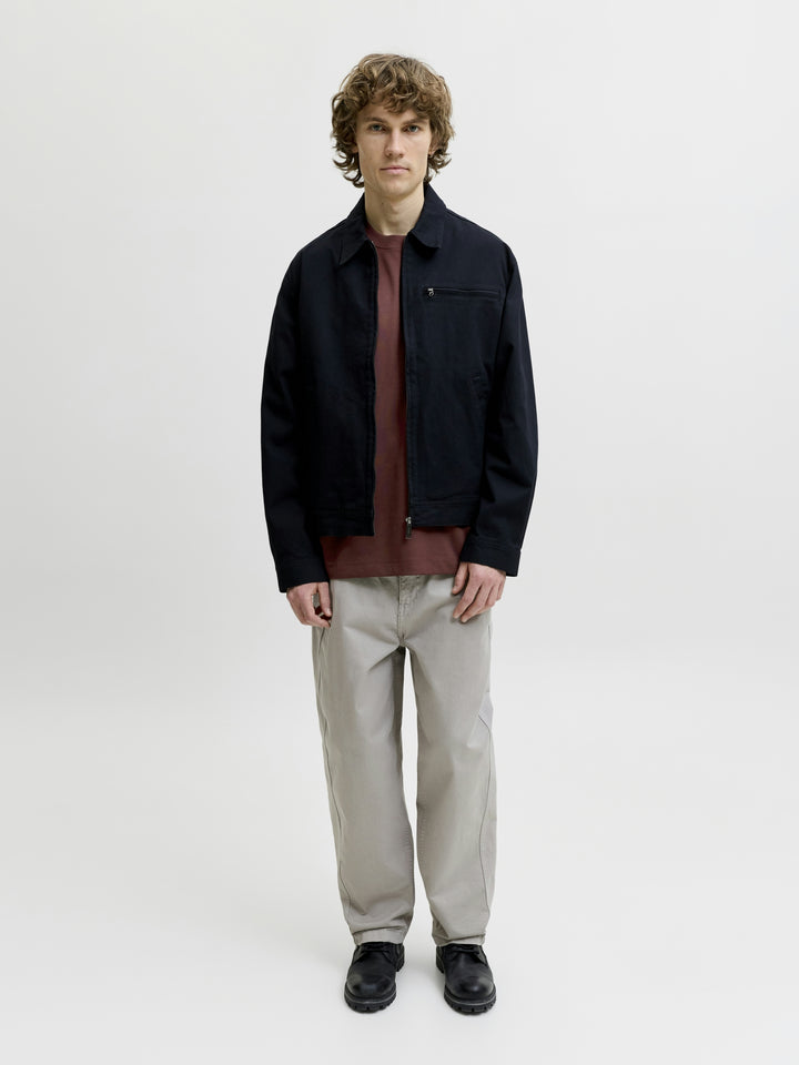 JJEBARRON TEE SS O-NECK NOOS, Bitter Chocolate 177094 Bild 5