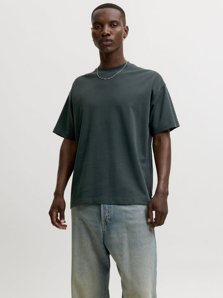 JJEBARRON TEE SS O-NECK NOOS, Scarab 177578 Bild 5