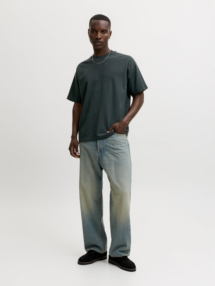 JJEBARRON TEE SS O-NECK NOOS, Scarab 177578 Bild 8