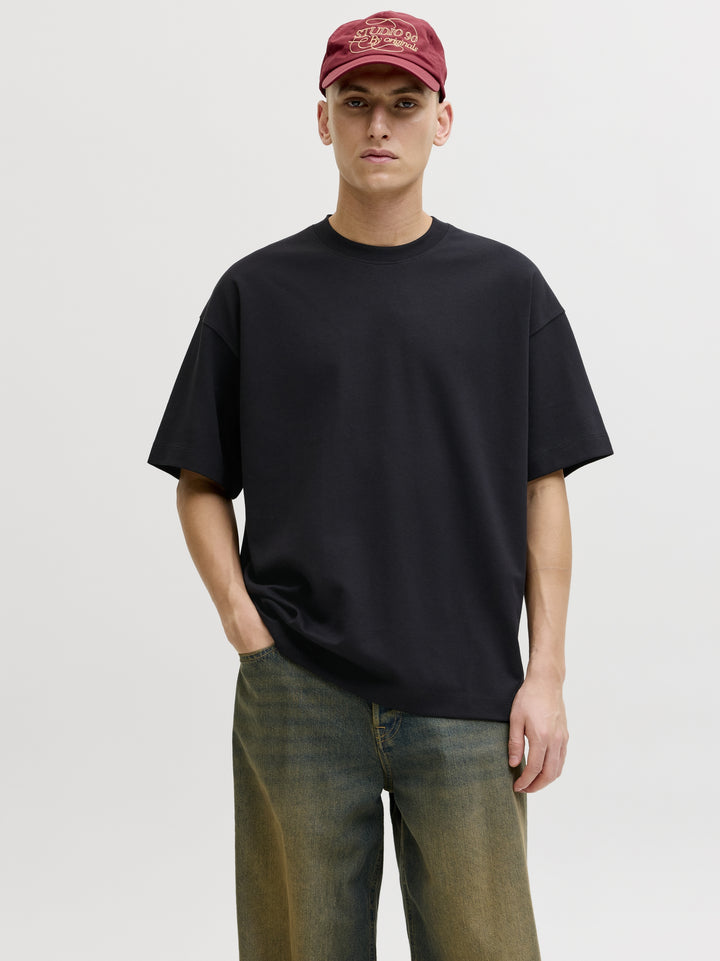 JJEBARRON TEE SS O-NECK NOOS, Black 178012 Bild 4