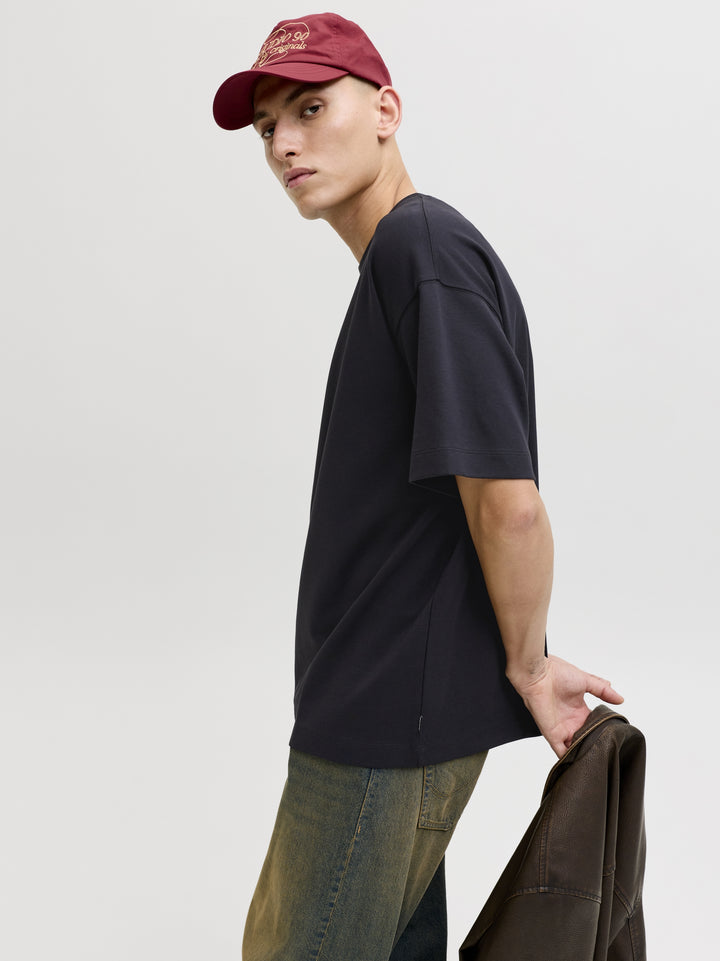 JJEBARRON TEE SS O-NECK NOOS, Black 178012 Bild 7