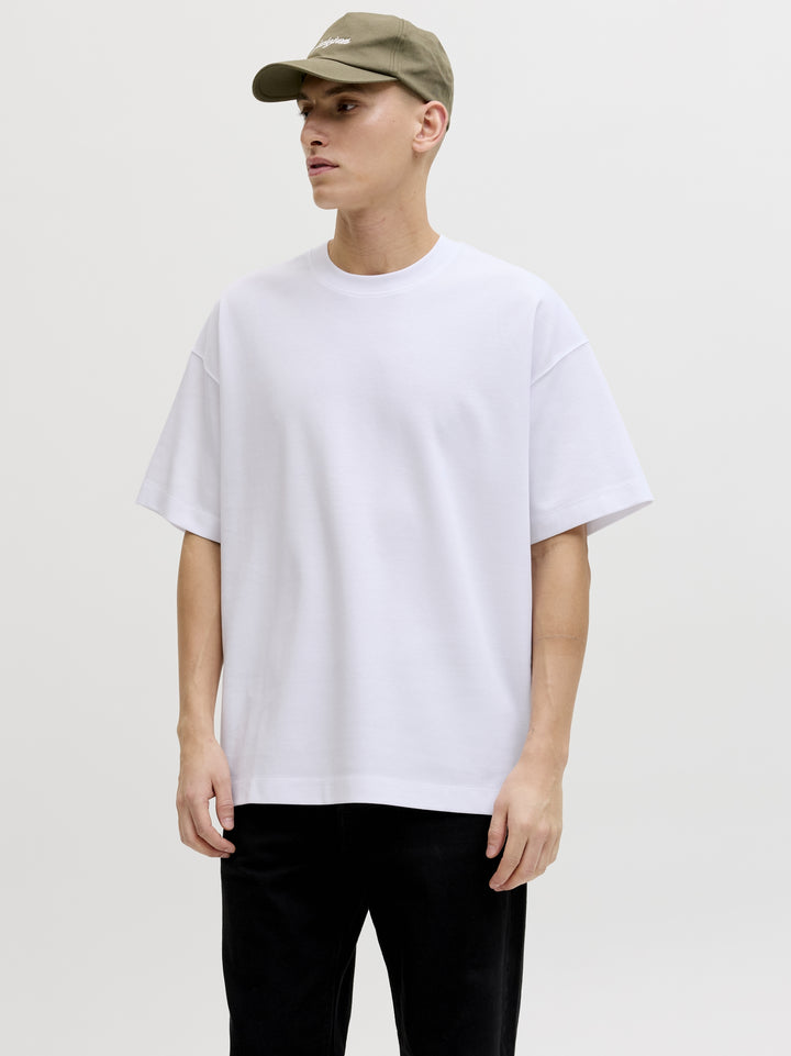 JJEBARRON TEE SS O-NECK NOOS, White 178074 Bild 2