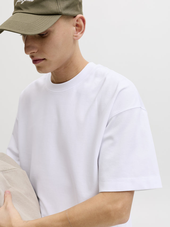 JJEBARRON TEE SS O-NECK NOOS, White 178074 Bild 5