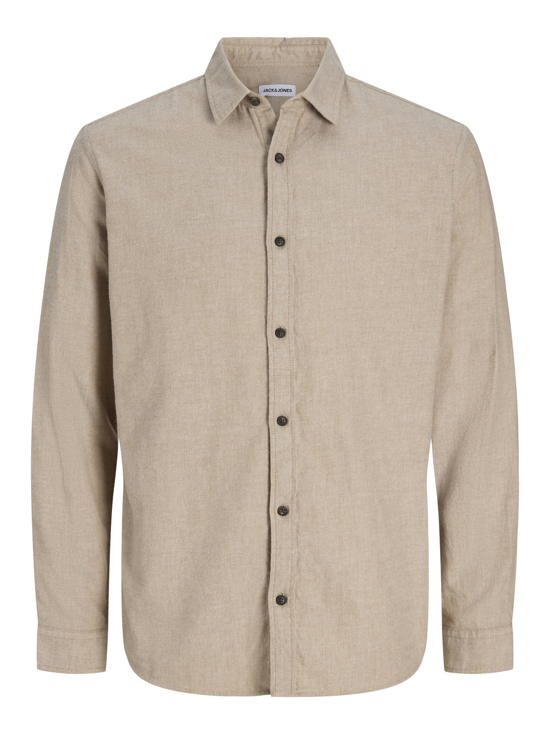 JJECLASSIC MELANGE SHIRT L/S NOOS, Oatmeal 176642 Bild 8