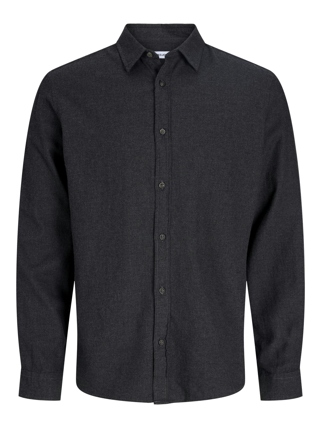 JJECLASSIC MELANGE SHIRT L/S NOOS, Dark Grey Melange 179084 Bild 1
