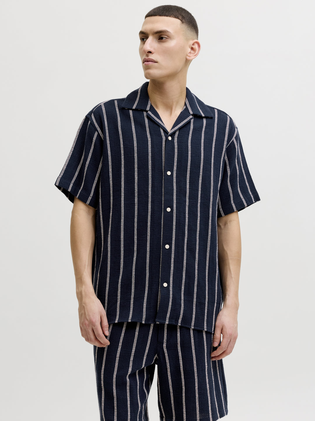 JJECOBA STRIPE RESORT SHIRT SS SN, Sky Captain/STRIPES 175917001 Bild 2