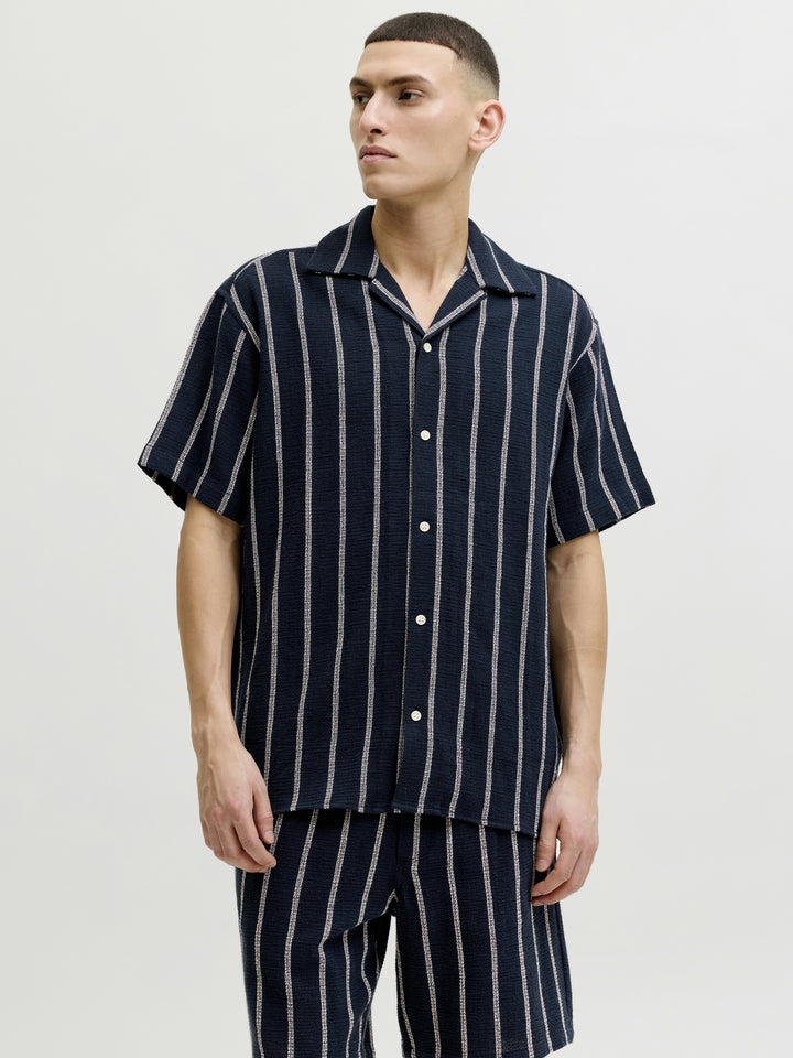 JJECOBA STRIPE RESORT SHIRT SS SN, Sky Captain/STRIPES 175917001 Bild 2