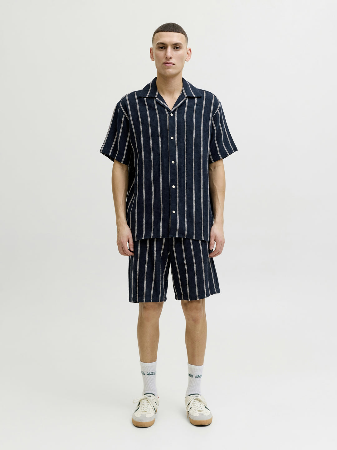 JJECOBA STRIPE RESORT SHIRT SS SN, Sky Captain/STRIPES 175917001 Bild 4