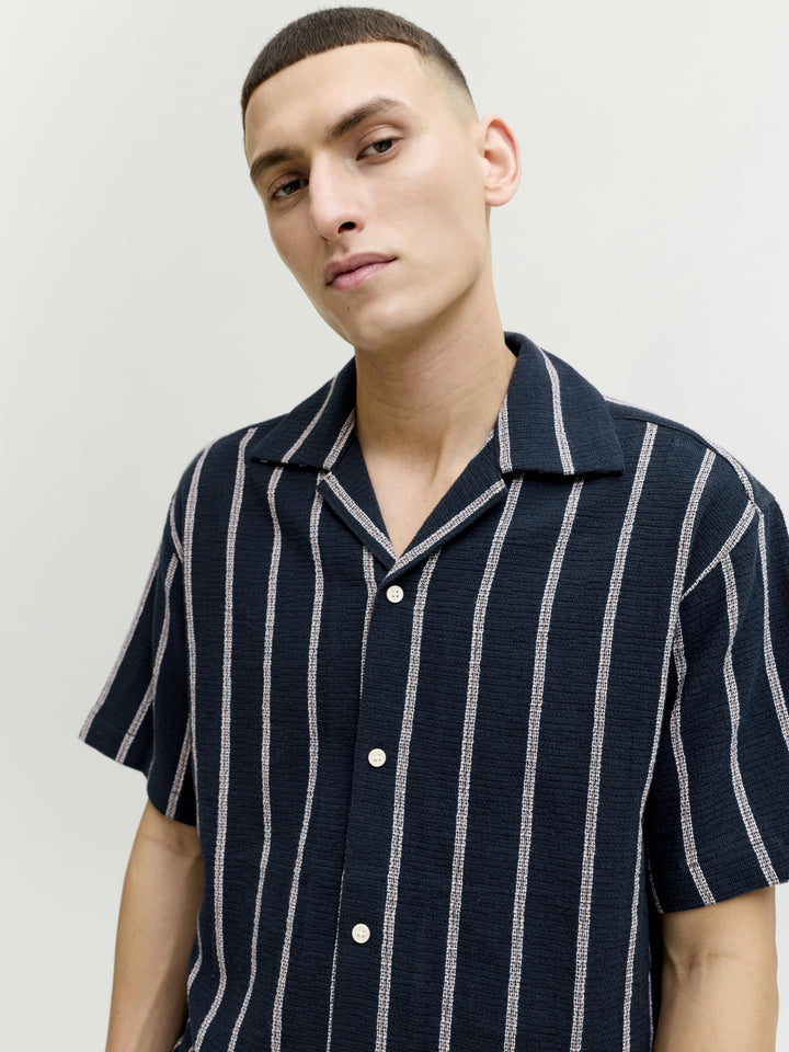 JJECOBA STRIPE RESORT SHIRT SS SN, Sky Captain/STRIPES 175917001 Bild 5