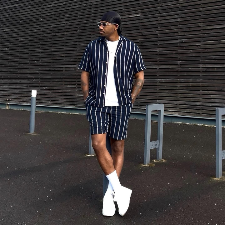 JJECOBA STRIPE RESORT SHIRT SS SN, Sky Captain/STRIPES 175917001 Bild 8