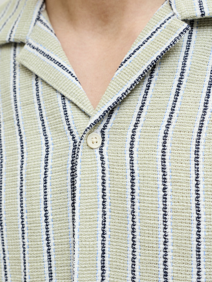 JJECOBA STRIPE RESORT SHIRT SS SN, Tea/STRIPES 176711001 Bild 5
