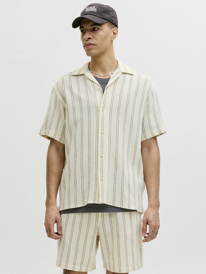 JJECOBA STRIPE RESORT SHIRT SS SN, Antique White/STRIPES 177620001 Bild 2
