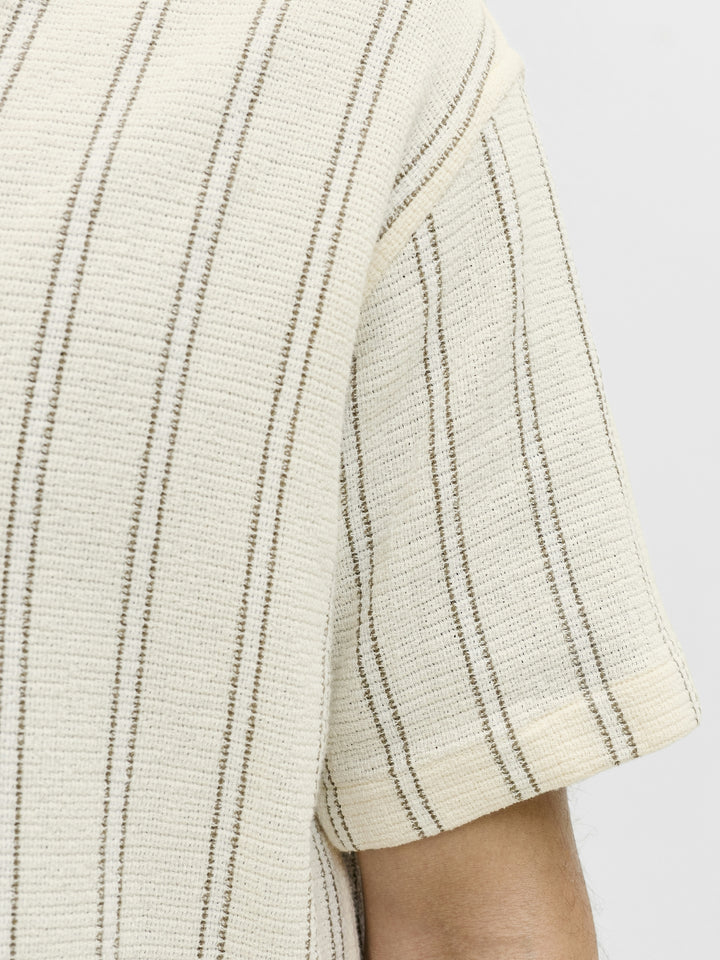 JJECOBA STRIPE RESORT SHIRT SS SN, Antique White/STRIPES 177620001 Bild 5