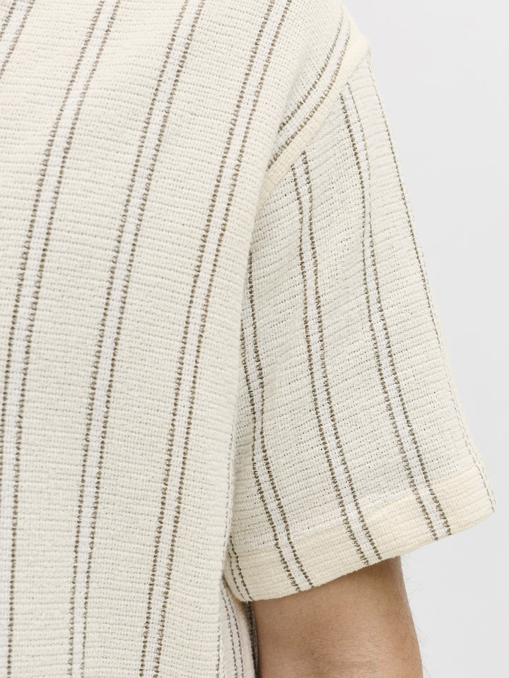 JJECOBA STRIPE RESORT SHIRT SS SN, Antique White/STRIPES 177620001 Bild 5