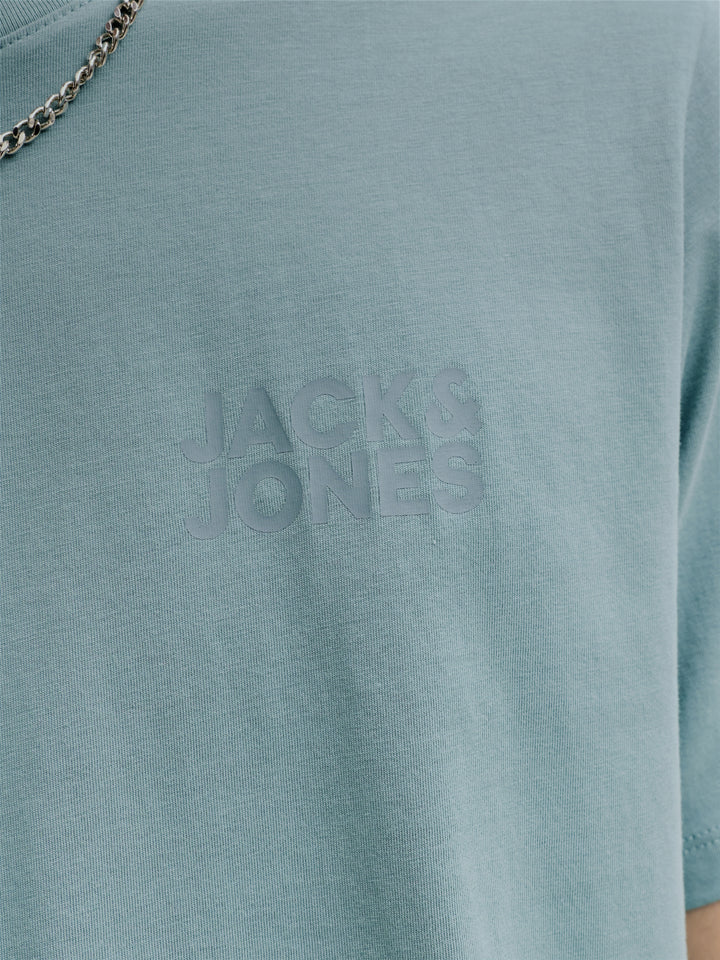 JJECORP LOGO TEE SS O-NECK NOOS, Mineral Blue/Small Print 177556028 Bild 3
