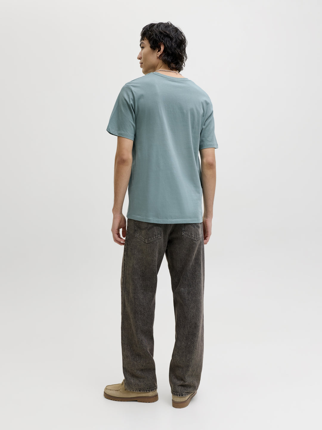 JJECORP LOGO TEE SS O-NECK NOOS, Mineral Blue/Small Print 177556028 Bild 5