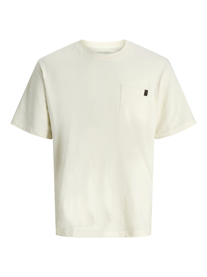 JJEDOVER SLUB TEE SS NOOS, Antique White 177620 Bild 1