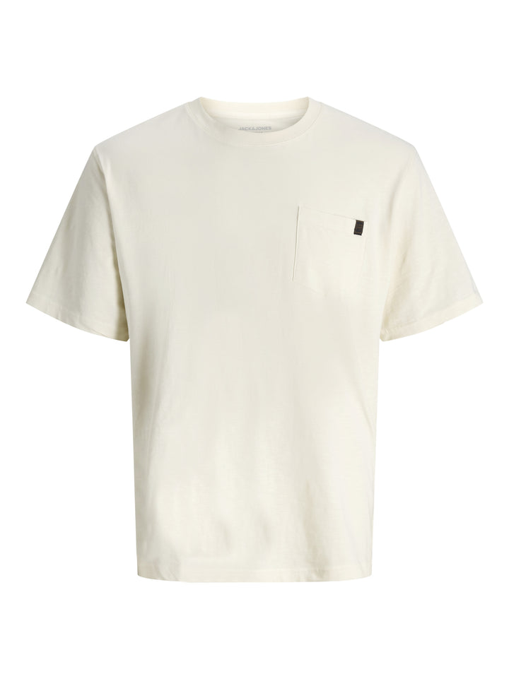 JJEDOVER SLUB TEE SS NOOS, Antique White 177620 Bild 1