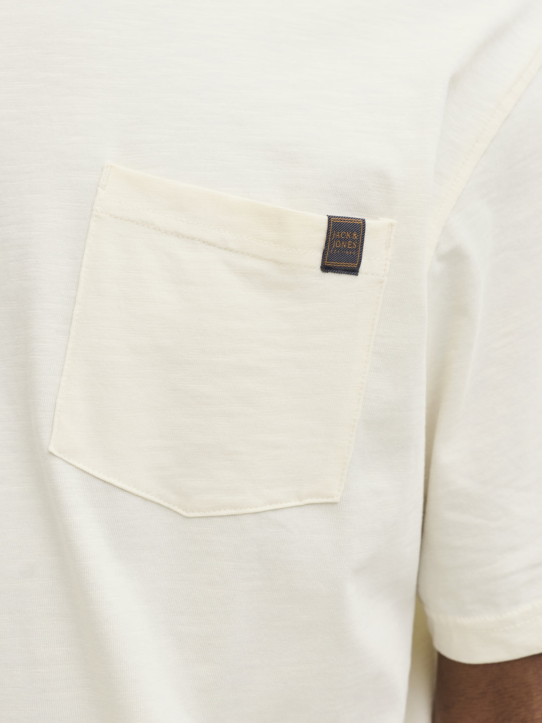 JJEDOVER SLUB TEE SS NOOS, Antique White 177620 Bild 7