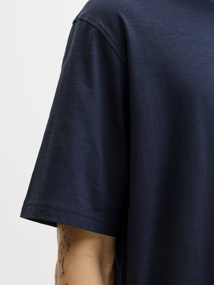 JJEDOVER SLUB TEE SS NOOS, Navy Blazer 175876 Bild 3