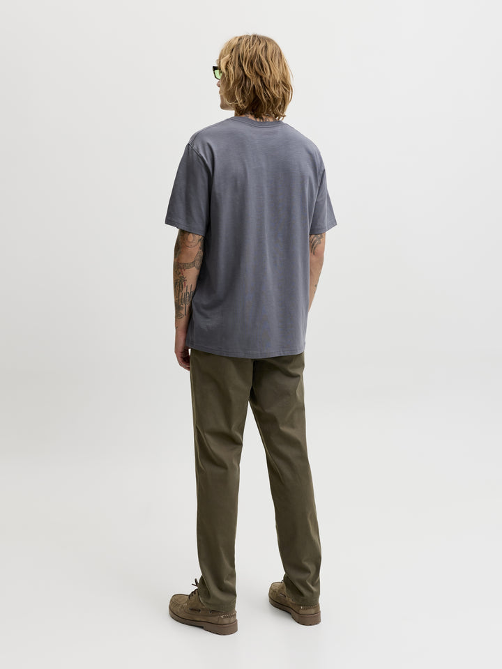 JJEDOVER SLUB TEE SS NOOS, Turbulence 176720 Bild 3
