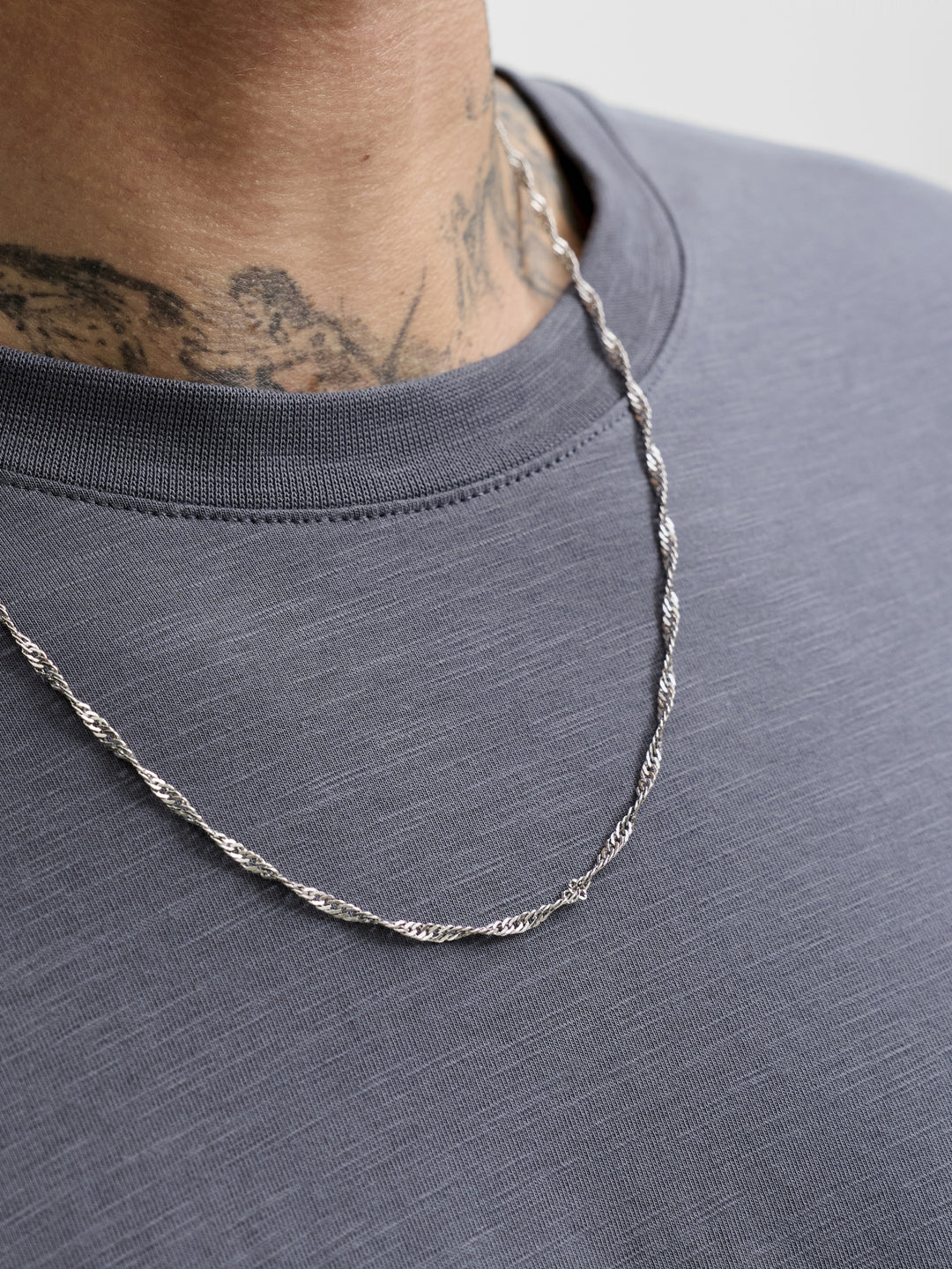 JJEDOVER SLUB TEE SS NOOS, Turbulence 176720 Bild 5