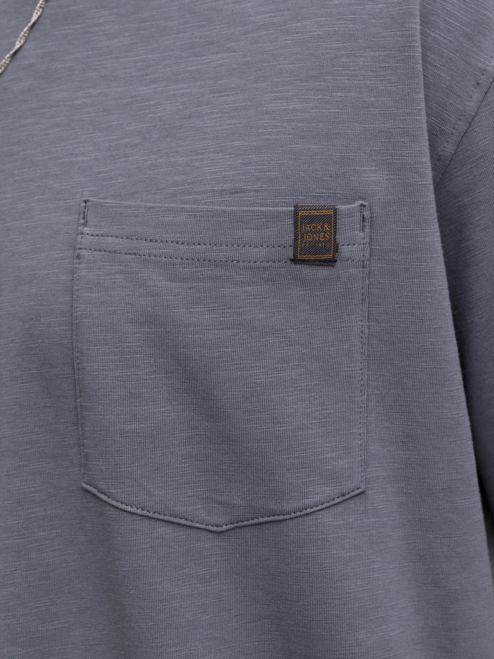 JJEDOVER SLUB TEE SS NOOS, Turbulence 176720 Bild 6