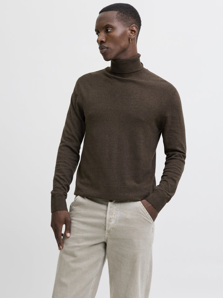 JJEEMIL KNIT ROLL NECK NOOS, Mulch/TWIST 175702005 Bild 3