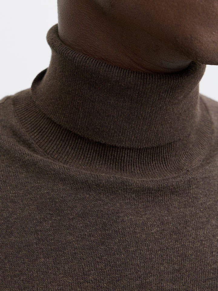 JJEEMIL KNIT ROLL NECK NOOS, Mulch/TWIST 175702005 Bild 4