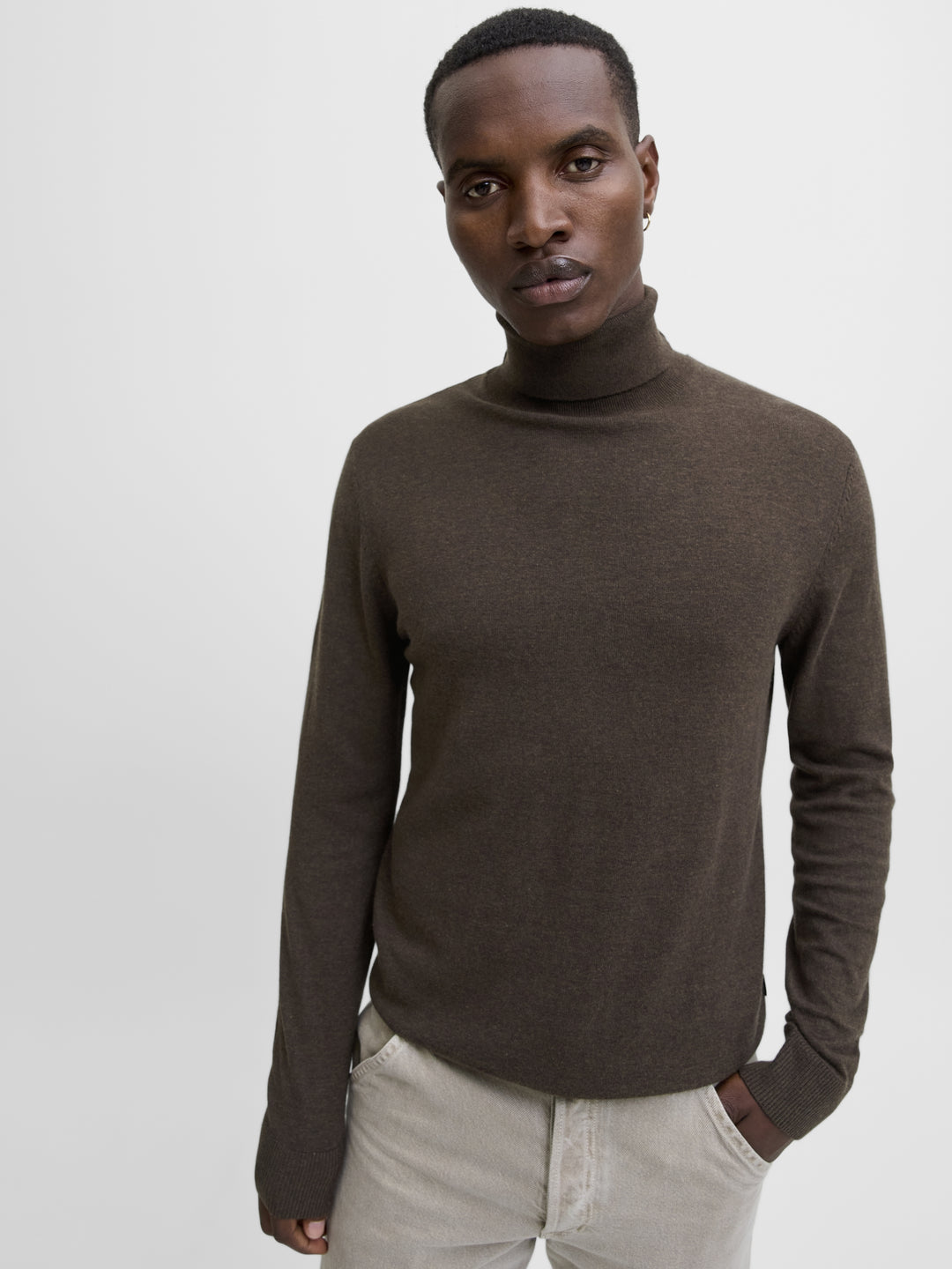 JJEEMIL KNIT ROLL NECK NOOS, Mulch/TWIST 175702005 Bild 7
