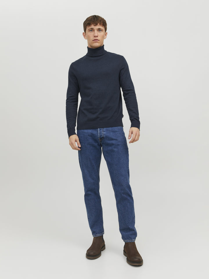 JJEEMIL KNIT ROLL NECK NOOS, Navy Blazer 175876 Bild 5