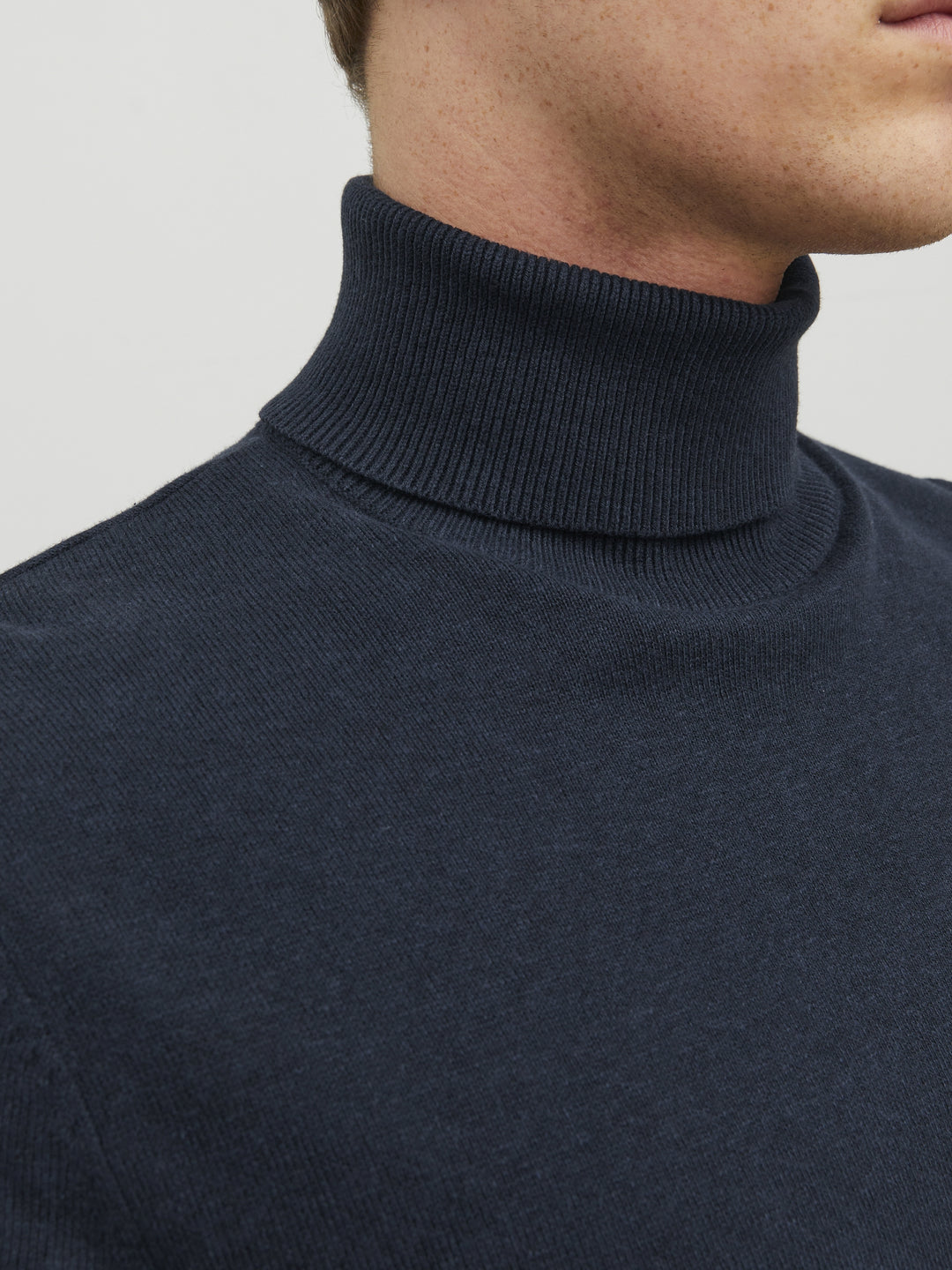 JJEEMIL KNIT ROLL NECK NOOS, Navy Blazer 175876 Bild 6