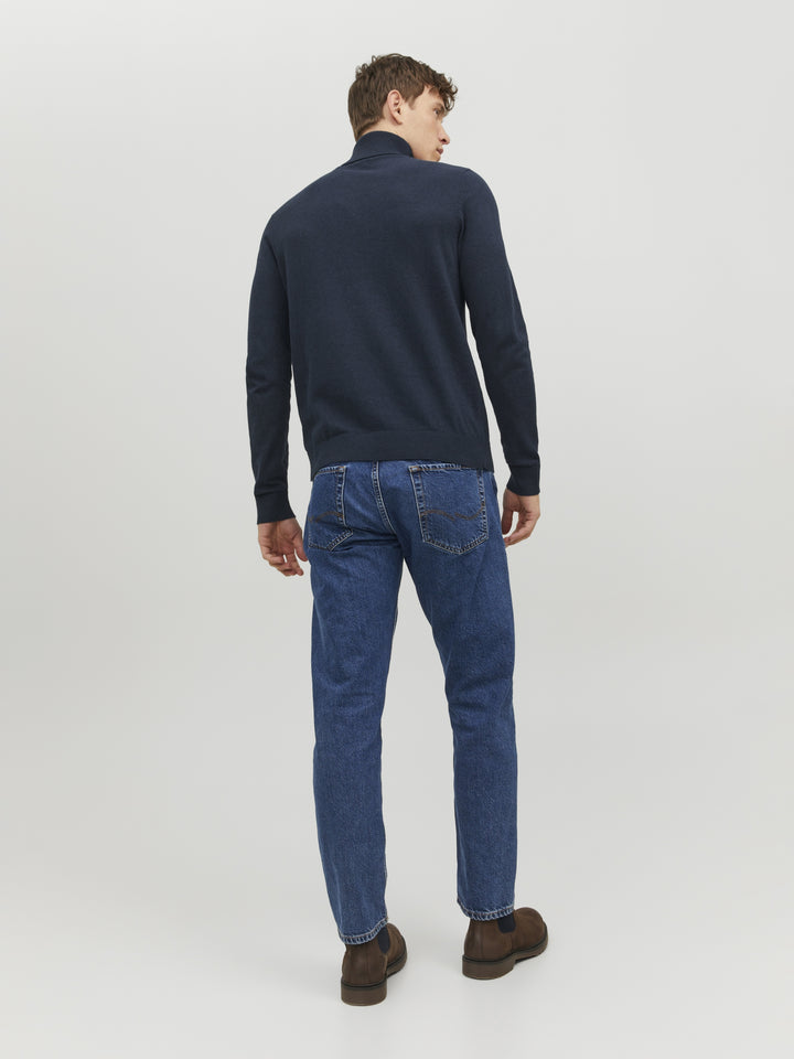 JJEEMIL KNIT ROLL NECK NOOS, Navy Blazer 175876 Bild 8
