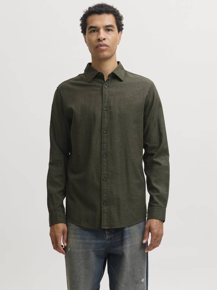 JJEFIELD MELANGE SHIRT LS SN, Rosin 176668 Bild 2