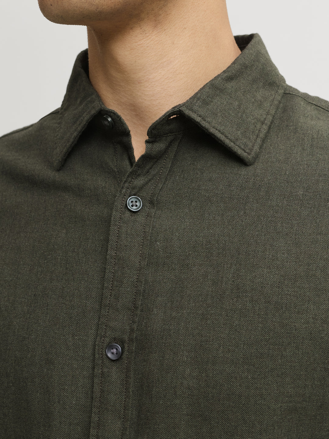 JJEFIELD MELANGE SHIRT LS SN, Rosin 176668 Bild 3