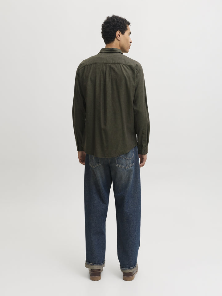 JJEFIELD MELANGE SHIRT LS SN, Rosin 176668 Bild 4