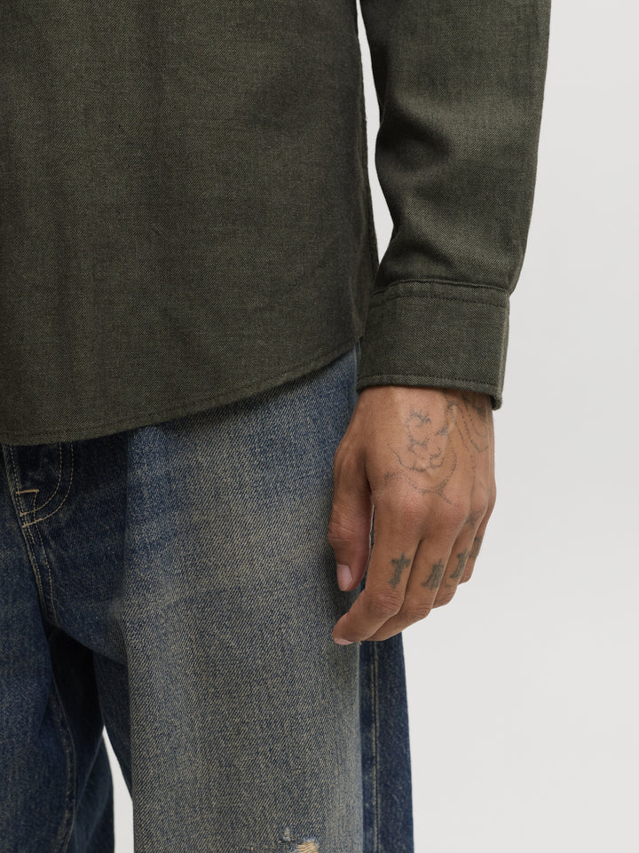 JJEFIELD MELANGE SHIRT LS SN, Rosin 176668 Bild 5