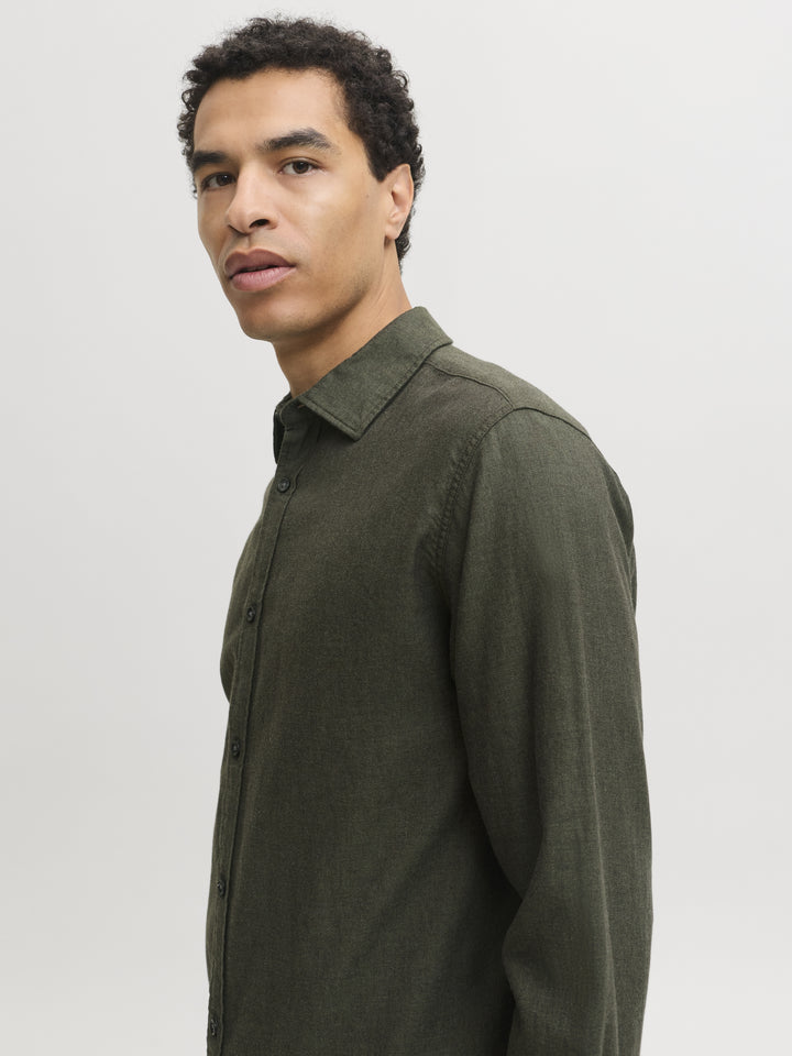 JJEFIELD MELANGE SHIRT LS SN, Rosin 176668 Bild 7