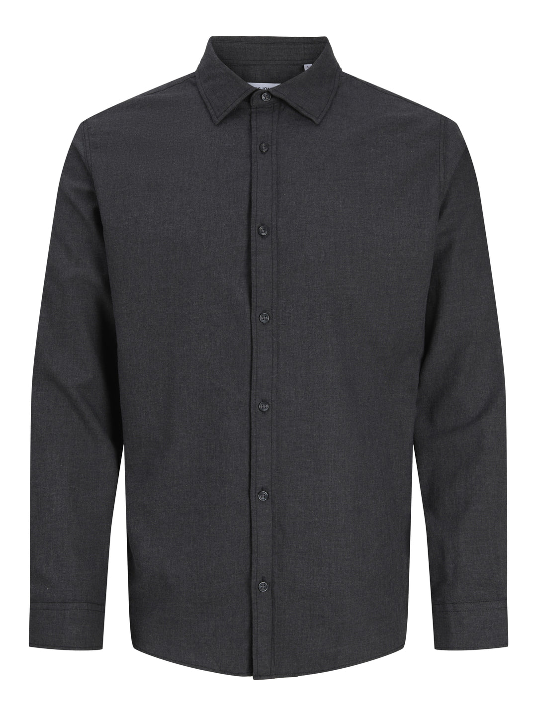 JJEFIELD MELANGE SHIRT LS SN, Black 178012 Bild 1