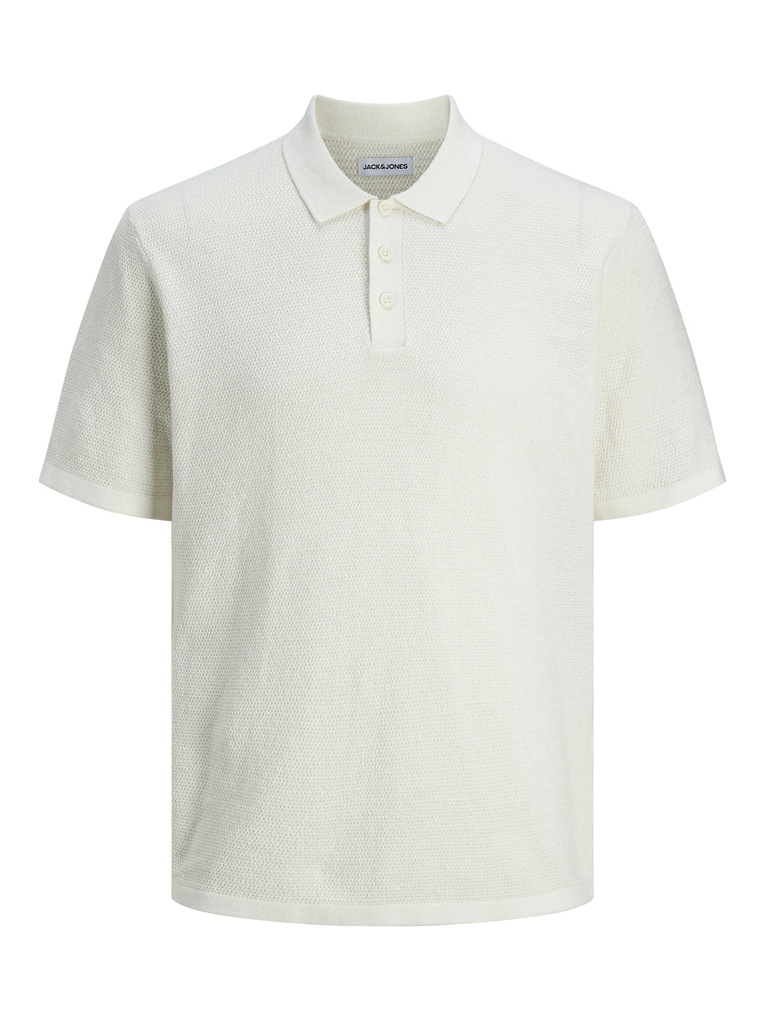 JJEGEORGE KNIT POLO SS SN, Cloud Dancer 177642 Bild 1