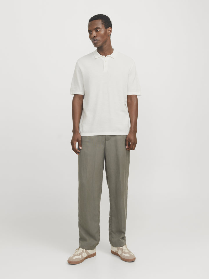 JJEGEORGE KNIT POLO SS SN, Cloud Dancer 177642 Bild 2