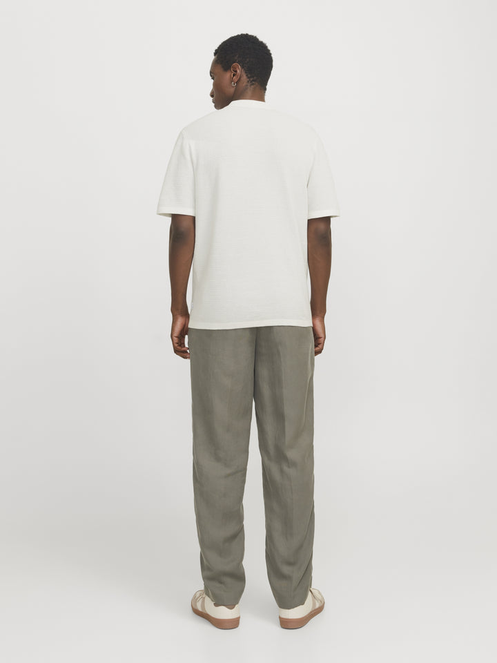 JJEGEORGE KNIT POLO SS SN, Cloud Dancer 177642 Bild 7