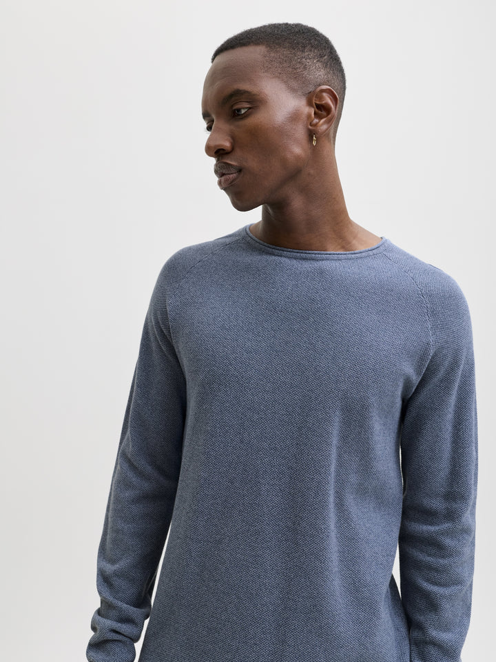 JJEHILL KNIT CREW NECK NOOS, Blue Mirage 176533 Bild 4