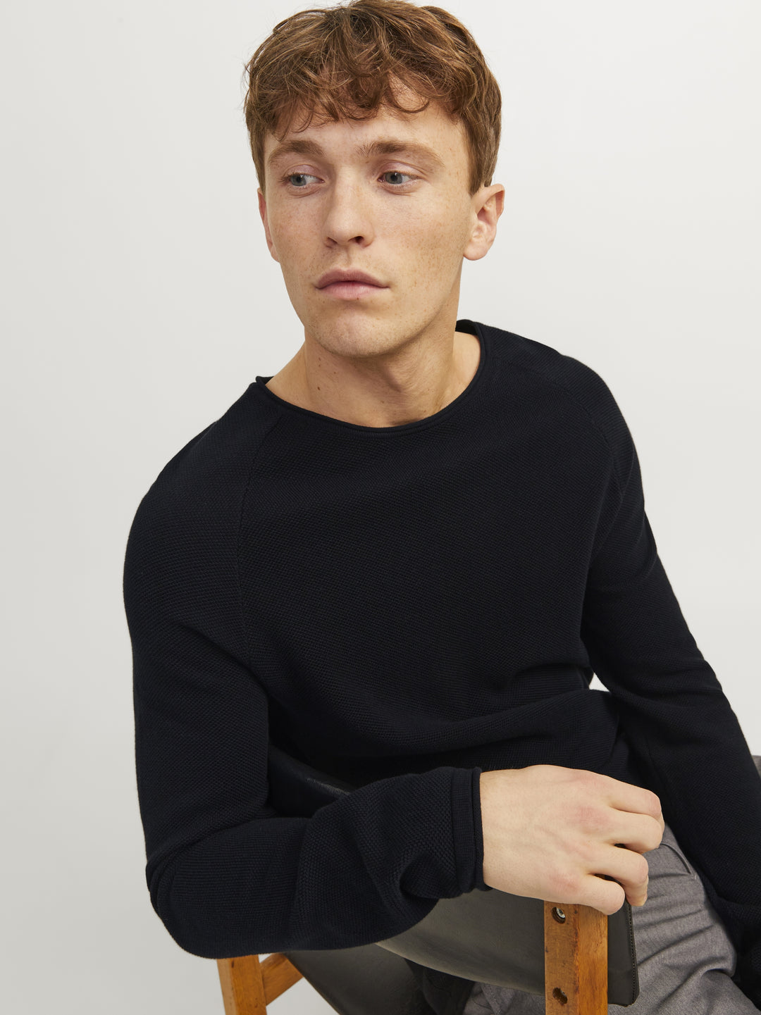 JJEHILL KNIT CREW NECK NOOS, Black 178012 Bild 8