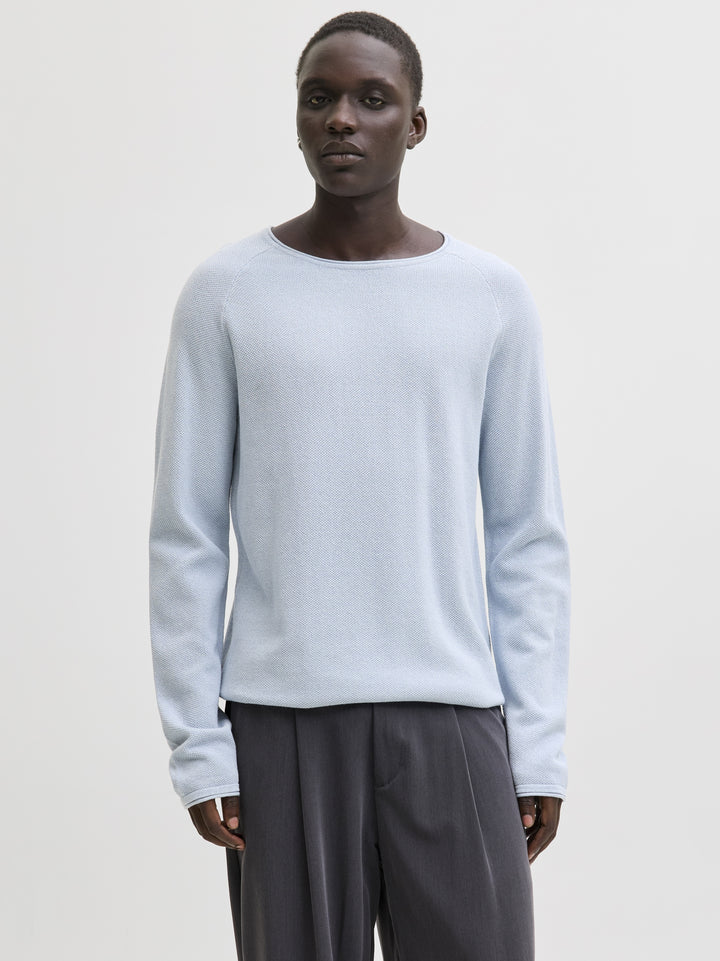 JJEHILL KNIT CREW NECK NOOS, Celestial Blue 175777 Bild 2