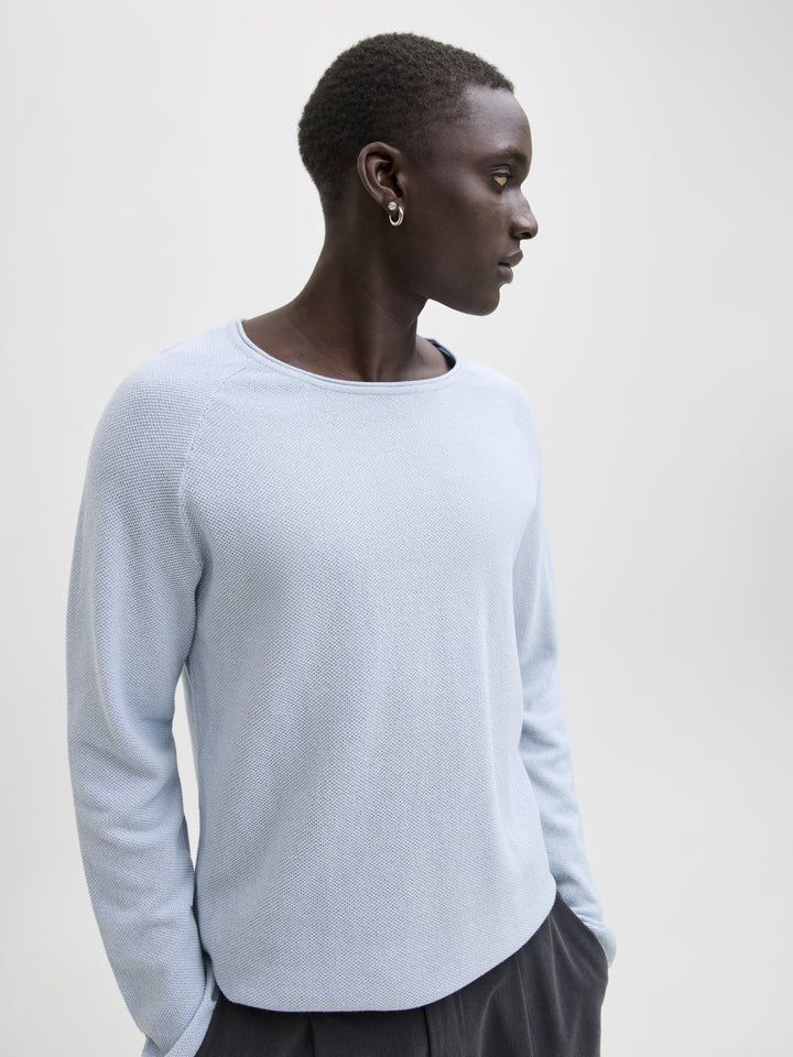 JJEHILL KNIT CREW NECK NOOS, Celestial Blue 175777 Bild 3