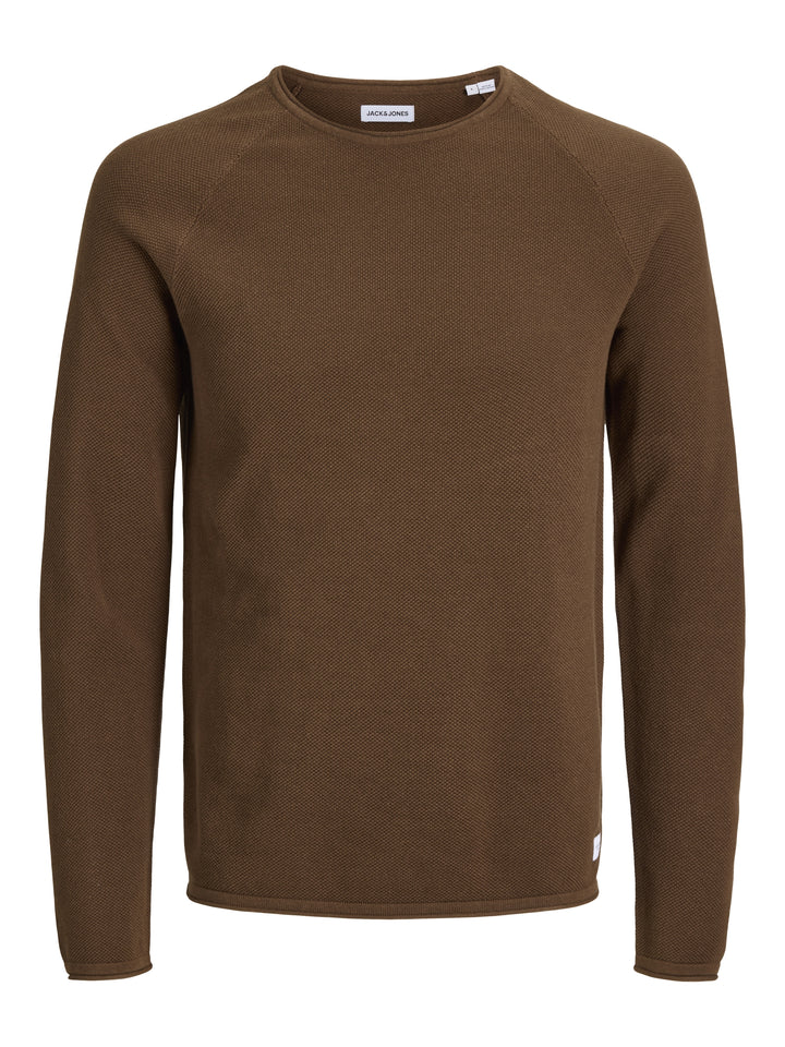 JJEHILL KNIT CREW NECK NOOS, Cocoa 307144 Bild 1